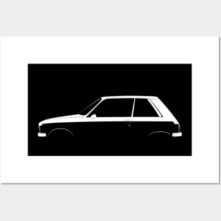 Peugeot 104 Coupe ZS Silhouette Posters and Art